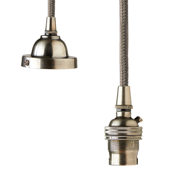 Pooky - Classic Pendant Light Kit - Antiqued Silver