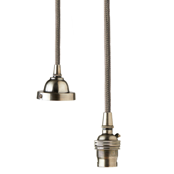 Pooky - Classic Pendant Light Kit - Antiqued Silver