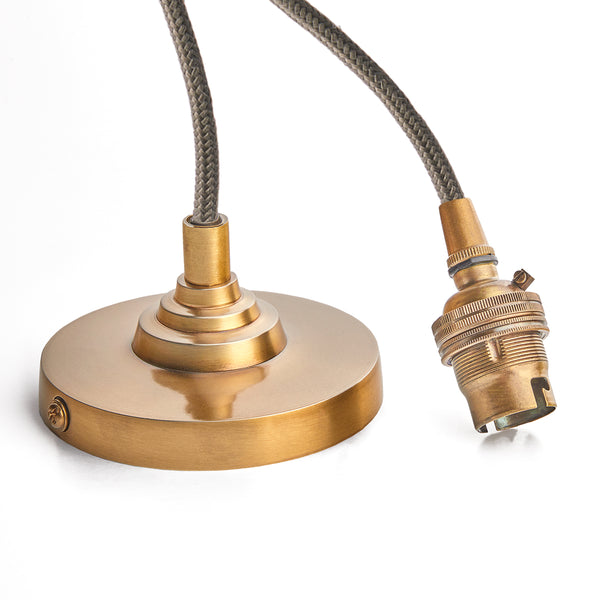 Pooky - Deco Pendant Light Fitting - Antique Brass