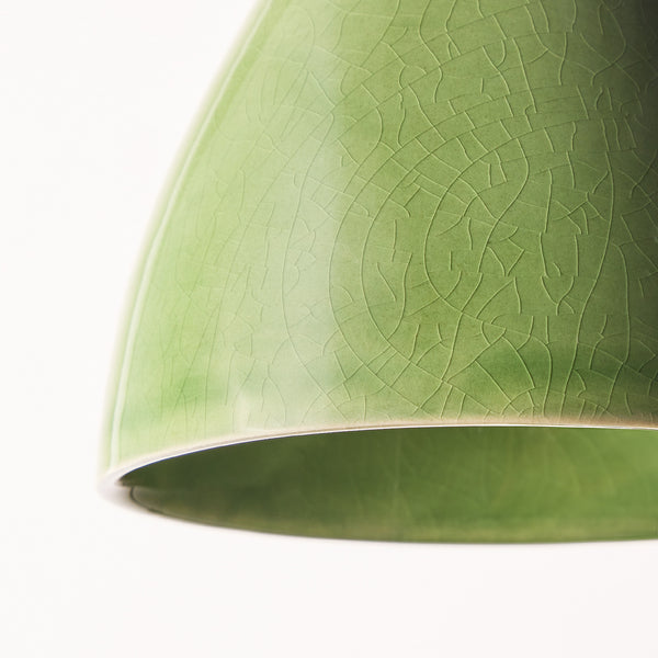 Pooky - Bill Ceramic Pendant Light Shade - Smaller - Bottle Green