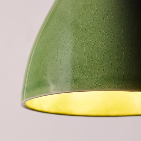 Pooky - Bill Ceramic Pendant Light Shade - Smaller - Bottle Green