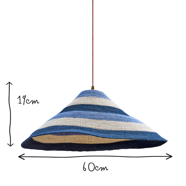 Pooky - Conical Basket Pendant Light Shade - Beachfront