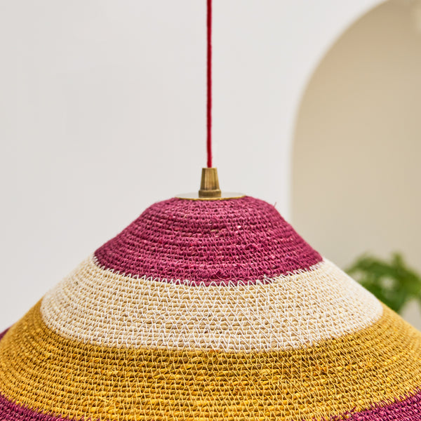 Pooky - Conical Basket Pendant Light Shade - Spices
