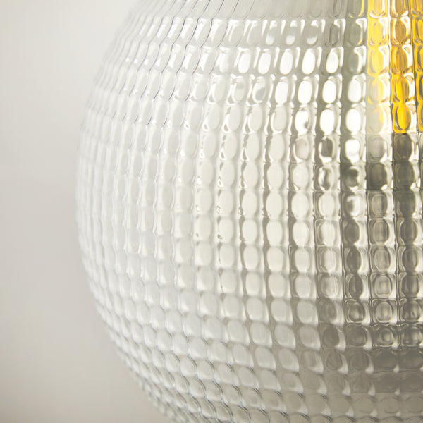 Pooky - Espere Pendant Light Shade - Larger - Clear Waffle Glass