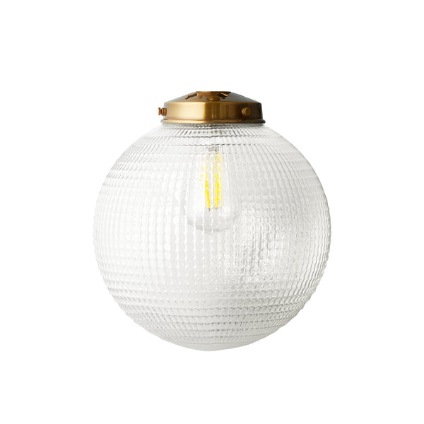 Pooky - Espere Pendant Light Shade - Larger - Clear Waffle Glass