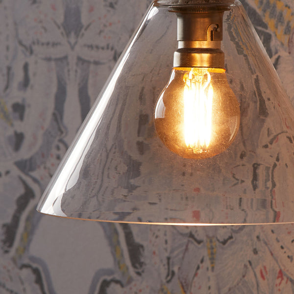 Pooky - Hazelette Pendant Light Shade - Clear Glass