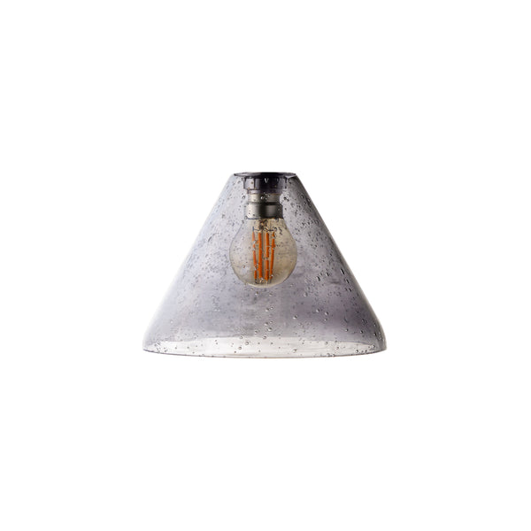 Pooky - Hazelette Pendant Light Shade - Grey Bubble Glass