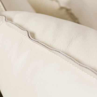 Pure White Lines Cortina White Leather Amalfi Sofa