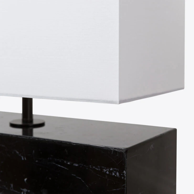 Pure White Lines Quebec Table Lamp