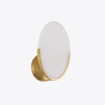 Pure White Lines Mosman Brass Disk Wall Sconce