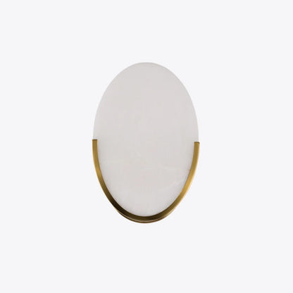 Pure White Lines Mosman Brass Disk Wall Sconce