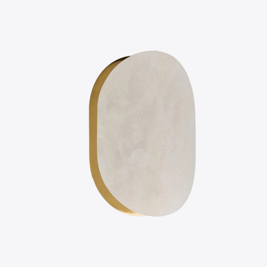 Pure White Lines Mosman Brass Curve IP44 Wall Sconce