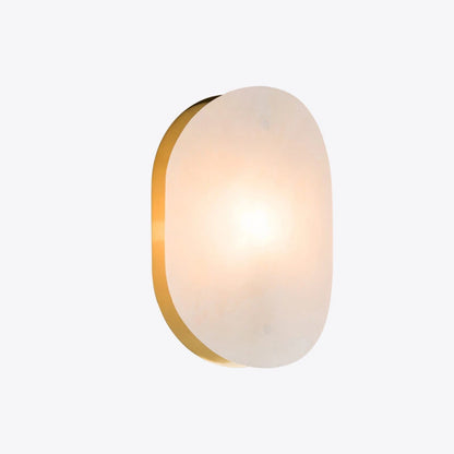 Pure White Lines Mosman Brass Curve IP44 Wall Sconce