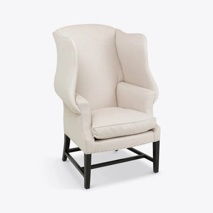 Pure White Lines Winchester Linen Wingback Armchair