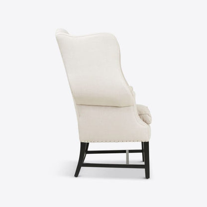 Pure White Lines Winchester Linen Wingback Armchair