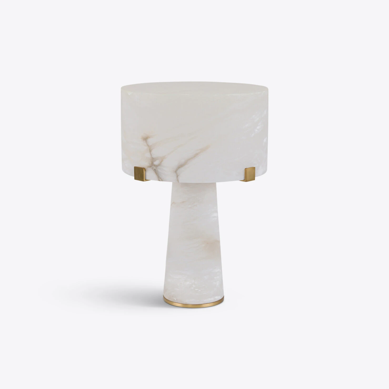 Pure White Lines - Eris Table Lamp - Large