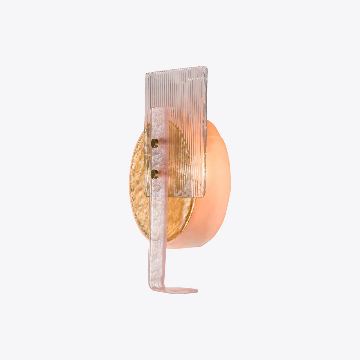Pure White Lines Hera Murano Style Wall Light