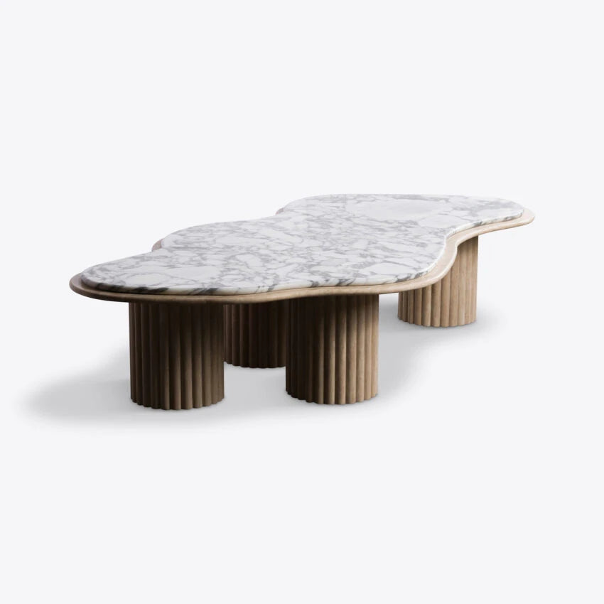 Pure White Lines Como Coffee Table