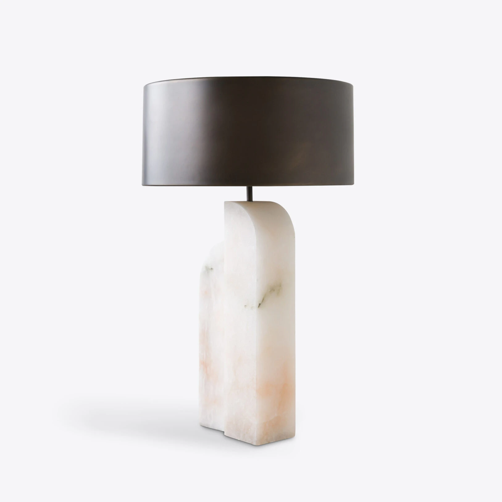 Pure White Lines - Reykjavic Alabaster Table Lamp