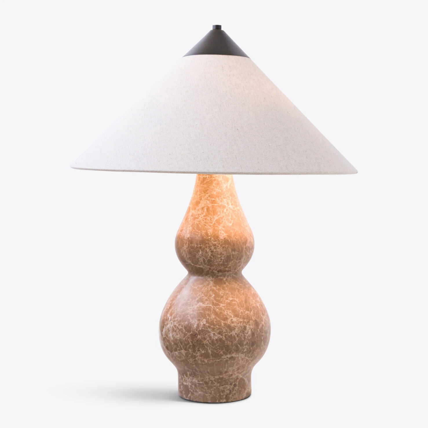 Pure White Lines - Yuki Table Lamp - Beige