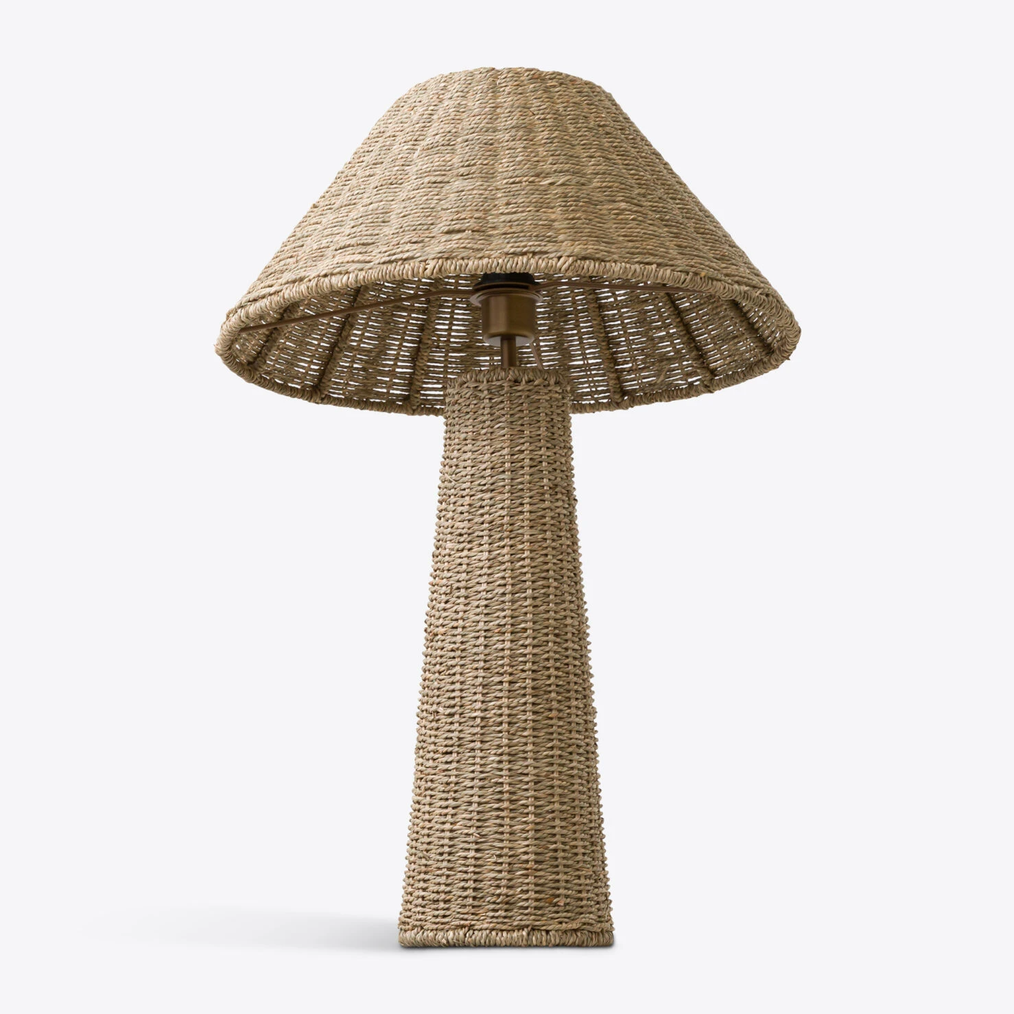 Pure White Lines - Hanoi Sea grass Table Lamp