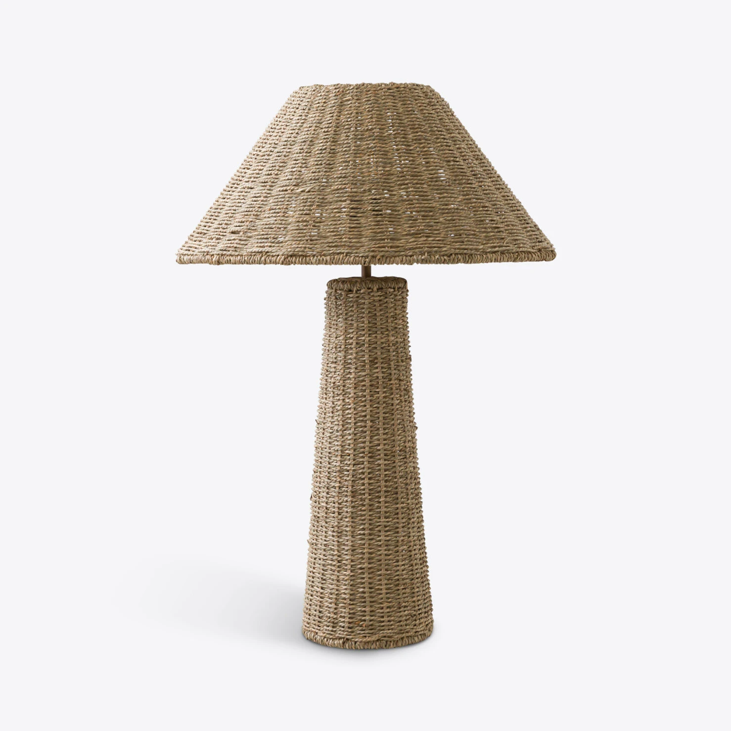 Pure White Lines - Hanoi Sea grass Table Lamp