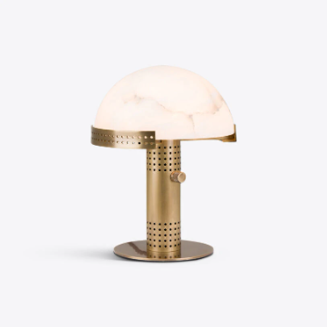 Pure White Lines - Bronx Table lamp Antique – Antique Brass - Small