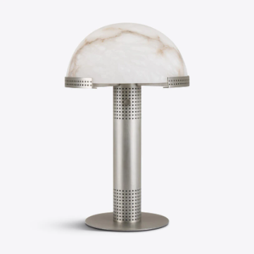 Pure White Lines - Bronx Table lamp – Vintage Silver - Small