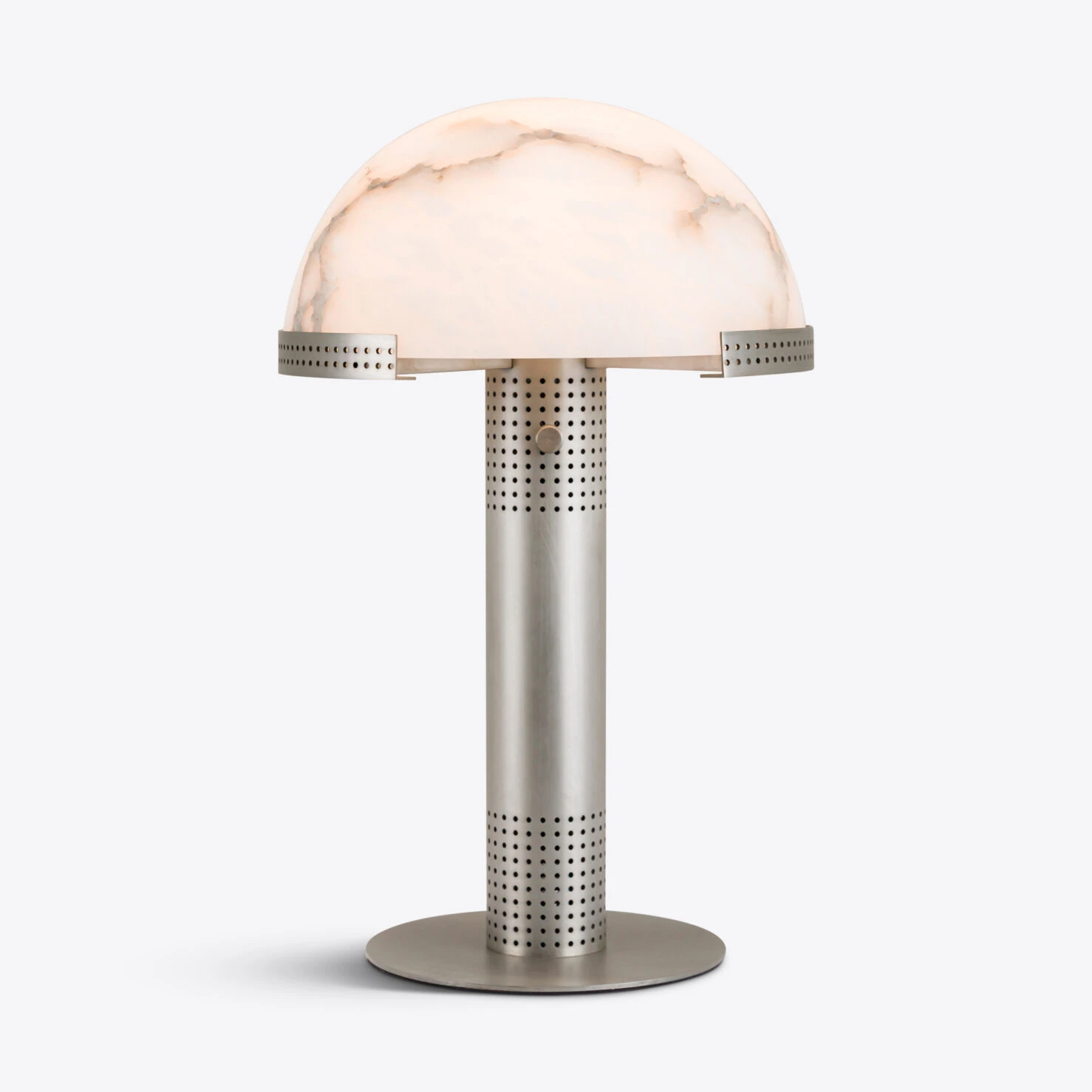 Pure White Lines - Bronx Table lamp – Vintage Silver - Small