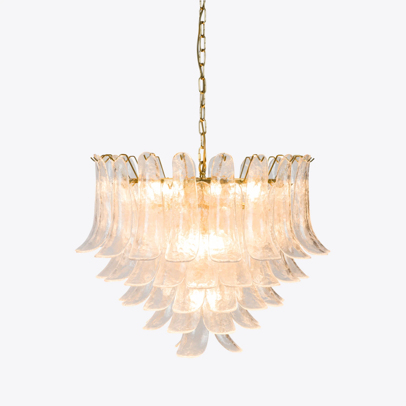 Pure White Lines - Piccolo Petalo Chandelier