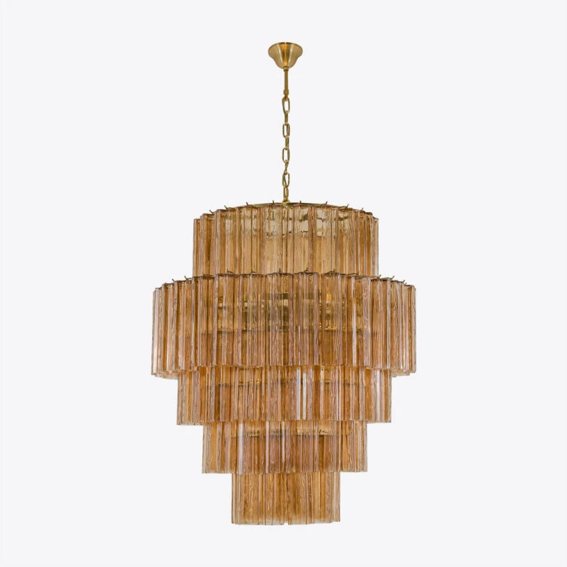 Pure White Lines Freccia Treviso Chandelier