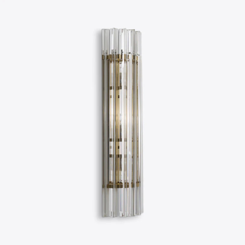 Pure White Lines Clear Amaro IP44 Wall Light - available in two sizes