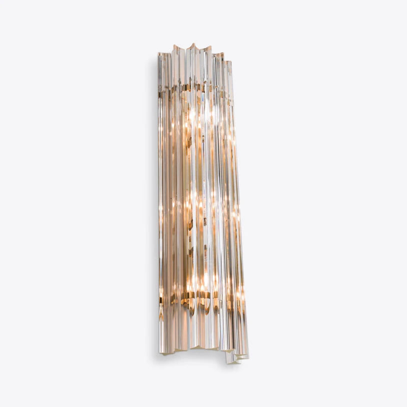 Pure White Lines Clear Amaro IP44 Wall Light - available in two sizes