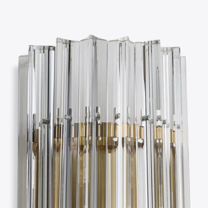 Pure White Lines Clear Amaro IP44 Wall Light - available in two sizes