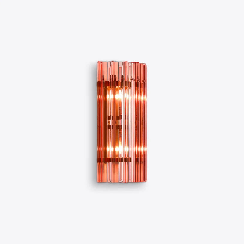 Pure White Lines Pink Amaro IP44 Wall Light - available in two sizes