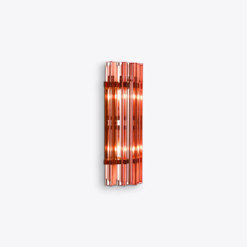 Pure White Lines Pink Amaro IP44 Wall Light - available in two sizes