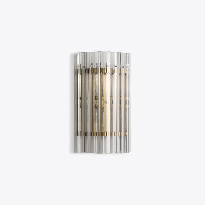 Pure White Lines Clear Amaro IP44 Wall Light - available in two sizes