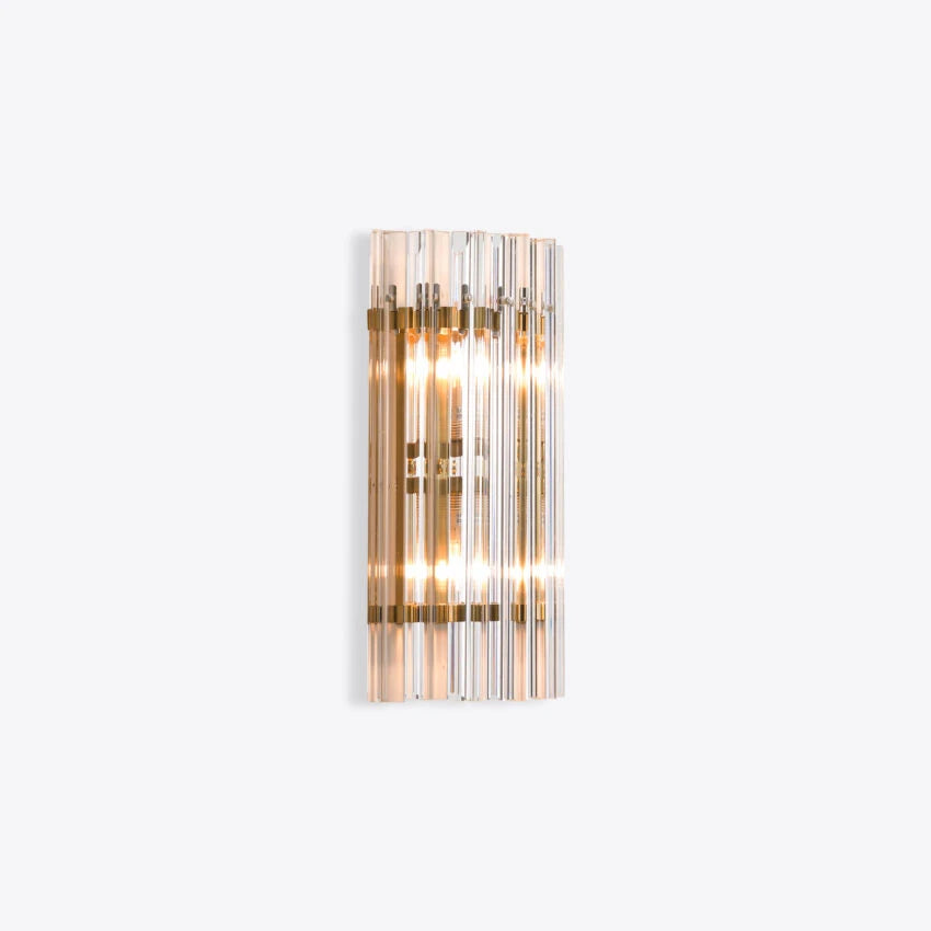 Pure White Lines Clear Amaro IP44 Wall Light - available in two sizes