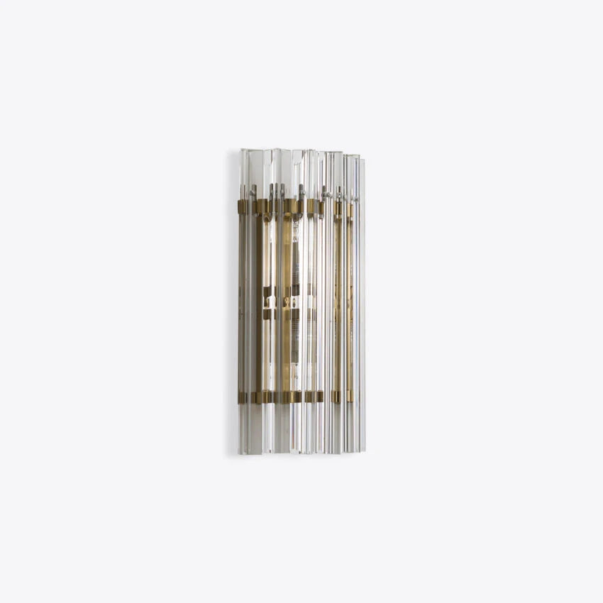 Pure White Lines Clear Amaro IP44 Wall Light - available in two sizes