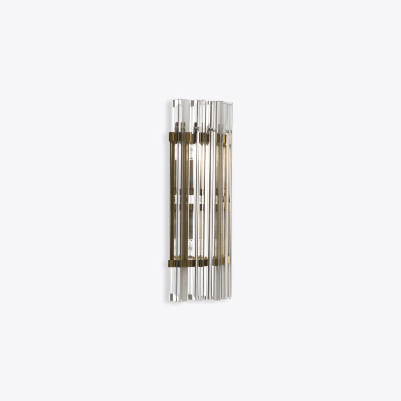 Pure White Lines Clear Amaro IP44 Wall Light - available in two sizes