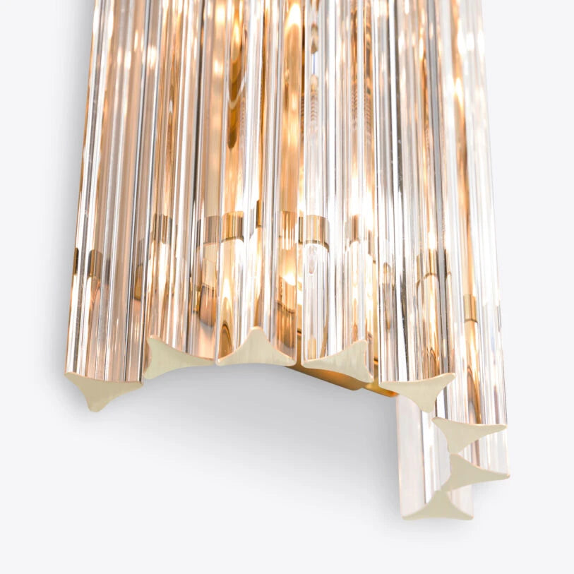 Pure White Lines Clear Amaro IP44 Wall Light - available in two sizes
