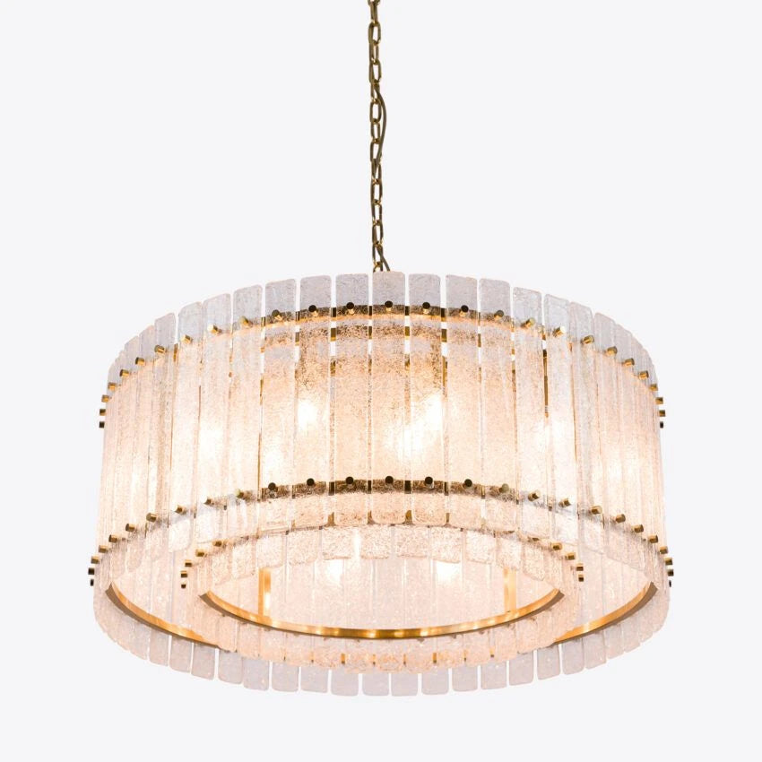 Pure White Lines Tahli Chandelier