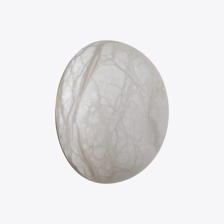 Pure White Lines Nico Alabaster Wall Light