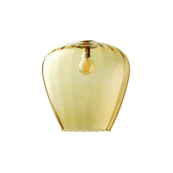 Pooky - Lisboa Pendant Light Shade - Small - Amber Glass