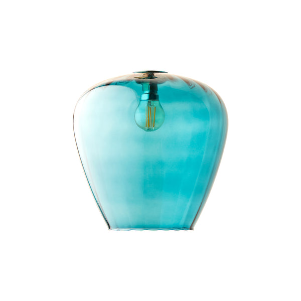 Pooky - Lisboa Pendant Light Shade - Small - Turquoise Glass
