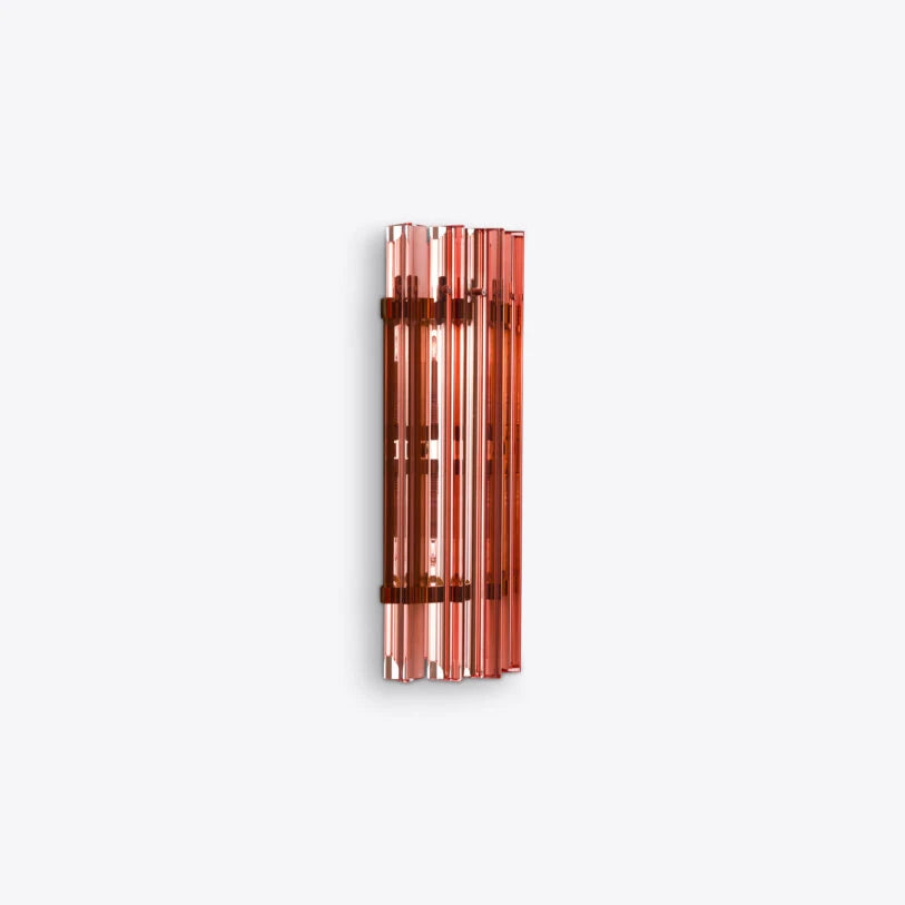 Pure White Lines Pink Amaro IP44 Wall Light - available in two sizes
