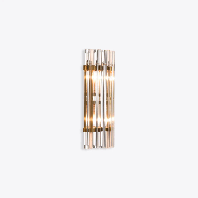 Pure White Lines Clear Amaro IP44 Wall Light - available in two sizes