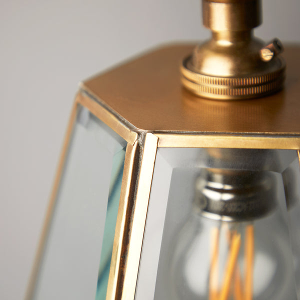 Pooky - Luxor Lantern Pendant Light Shade - Hexagonal - Clear Glass
