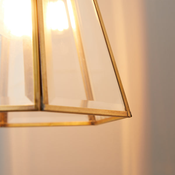 Pooky - Luxor Lantern Pendant Light Shade - Hexagonal - Clear Glass