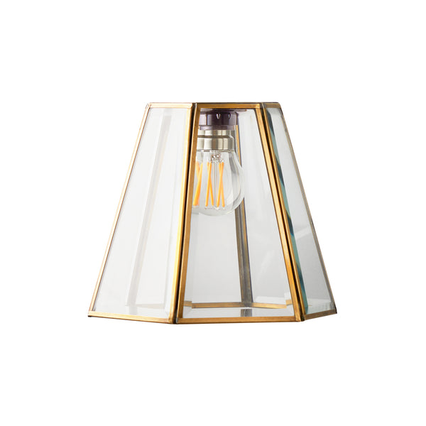 Pooky - Luxor Lantern Pendant Light Shade - Hexagonal - Clear Glass